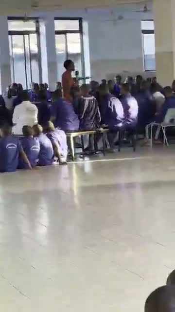 A full hall at Canossa Secondary School.