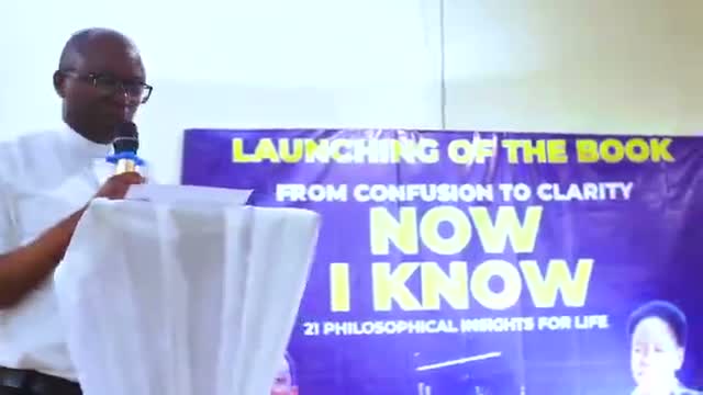 A teacher of philosophy on the book at the launch.