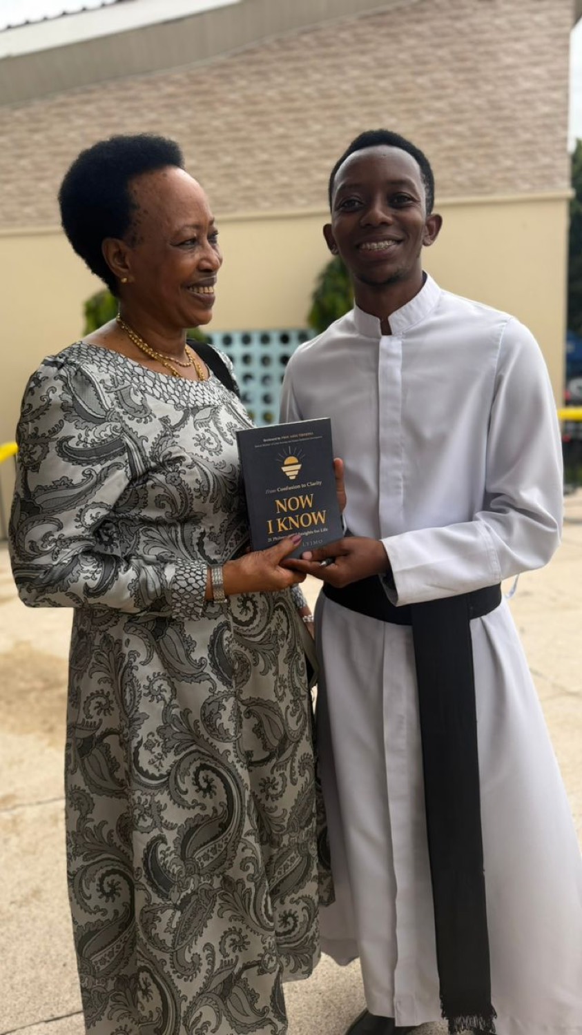 A reader with her copy.