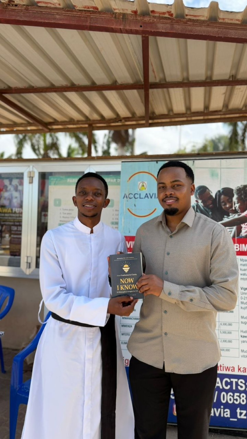 A copy handed over outside.
